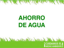 AHORRO DE AGUA Y ENERGIA