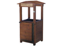 Papelera de madera DB7 GARONA