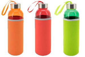 Botella de cristal con funda de neopreno DJ 7Z938