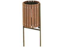 Papelera basculante de madera DV 7434