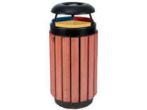 Papelera de madera BR 7486M