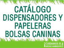 Catálogo de dispensadores de bolsas y papeleras caninas