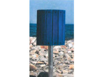 Papelera madera poste